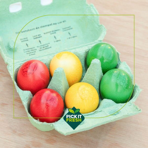 Pickitfresh versleverancier horecagroothandel AGF Limburg thuisbezorgd – eieren gekookt seizoensfruit groentepakket